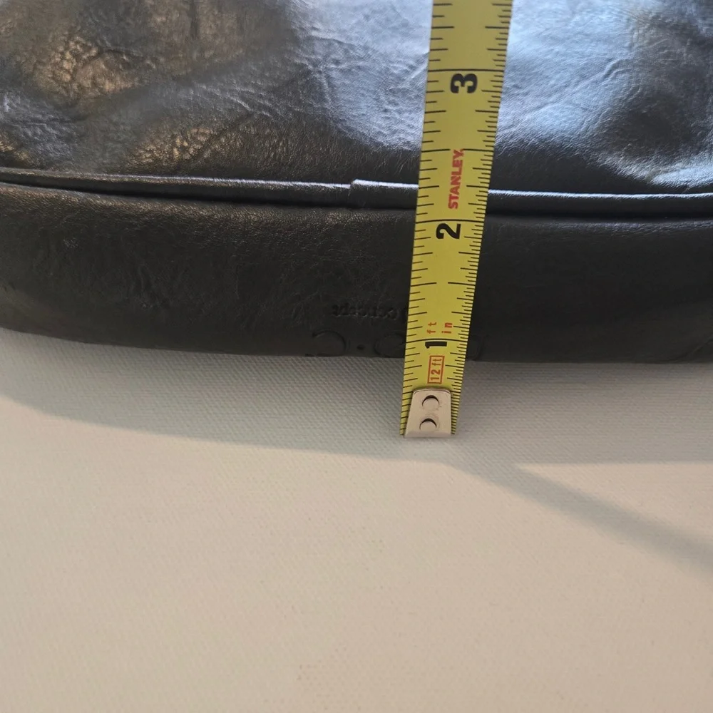 Black Leather Crossbody Bag